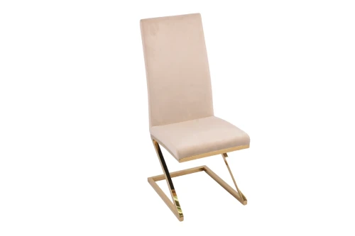 Стул обеденный Палермо MC799-BG-2, 60х46х105 см, бежевый/глянцевое золото