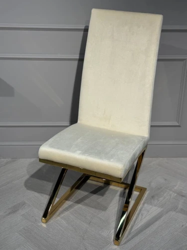 Стул обеденный Палермо MC799-BG-2, 60х46х105 см, бежевый/глянцевое золото