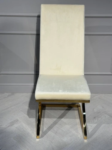 Стул обеденный Палермо MC799-BG-2, 60х46х105 см, бежевый/глянцевое золото