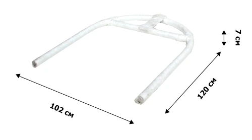 Кресло подвесное Кокон XL арт.D52-МТ002 (стойка+основание.бел.,корзн.бел.,подуш.беж. 3уп. (В))