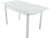 Обеденная группа (Стол Гамбург стекло и 4 стула Чинзано), белый