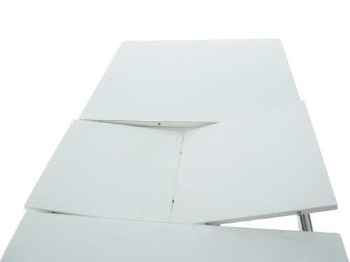 Обеденная группа (Стол Гамбург стекло и 4 стула Чинзано), белый