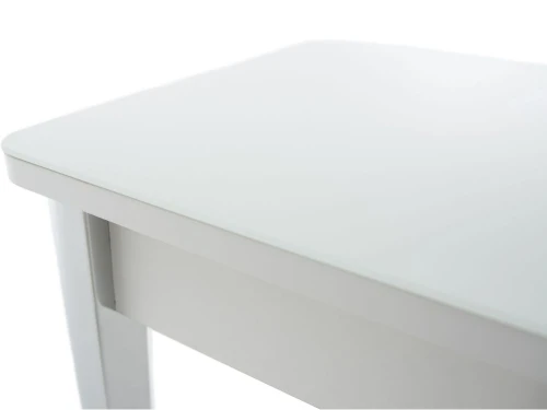 Обеденная группа (Стол Гамбург стекло и 4 стула Чинзано), белый