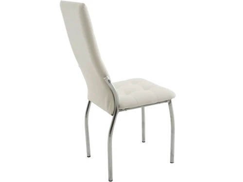 Обеденная группа (Стол Гамбург стекло и 4 стула Чинзано), белый