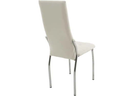 Обеденная группа (Стол Гамбург стекло и 4 стула Чинзано), белый