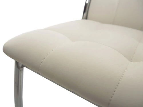 Обеденная группа (Стол Гамбург стекло и 4 стула Чинзано), белый