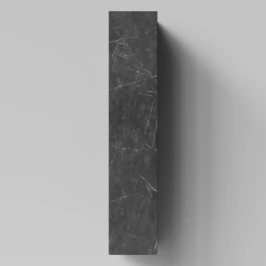 Пенал Марко 30 подвесной, дверь, ручки Черные, Мрамор Графит софт тач ПВХ 4044-3, левый