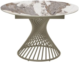 Стол BUENO 120 GLOSS LUXURY PANDORA SOLID CERAMIC / шампань, ®DISAUR