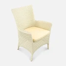 Кресло Kipr Доминикана, RAL 1013, Oxford 600D PU light beige из искусственного ротанга Кресло Kipr Доминикана, RAL 1013, Oxford 600D PU light beige из искусственного ротанга