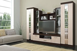 Гостиная Атлантида 2, Дуб беленый, Венге