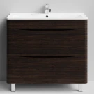 Тумба Адель 90 напольный, Палисандр ПВХ 43101 Vodok с раковиной в комплекте