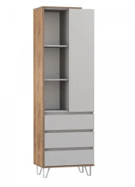 Шкаф комбинированный 58.03 Гавана Кейптаун / Серый