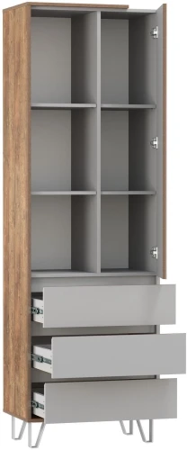 Шкаф комбинированный 58.03 Гавана Кейптаун / Серый