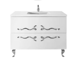 Тумба Мэй 60-70 напольный, 2 ящика, RAL Vodok с раковиной в комплекте