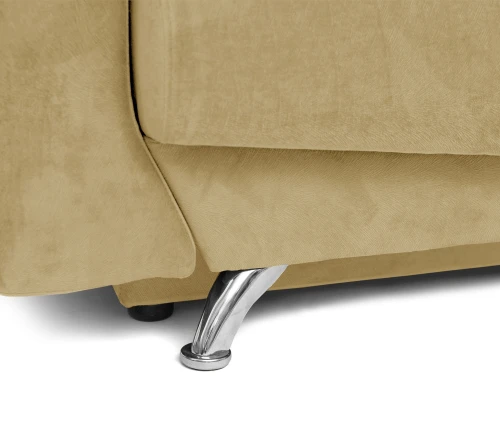 Диван еврокнижка Оливер, велюр  бежевый,145