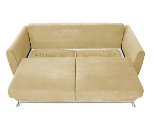 Диван еврокнижка Оливер, велюр  бежевый,145