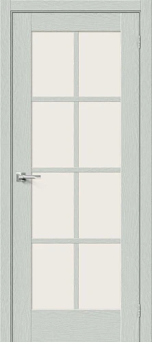 Межкомнатная дверь экошпон Прима-11.1 Grey Wood Magic Fog