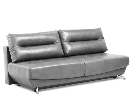 Диван еврокнижка Оливер мини, замша серая,145