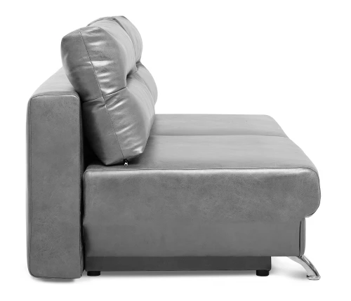 Диван еврокнижка Оливер мини, замша серая,145
