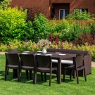 Обеденный комплект JULY LUX XXL коричневый