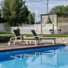 Комплект шезлонгов PAOLO на колесиках из акации в белом цвете Комплект шезлонгов PAOLO на колесиках из акации в белом цвете