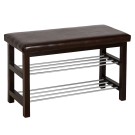 Банкетка BeautyStyle 4 темно-коричневый/экокожа коричневый