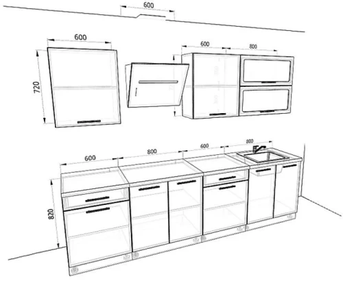 Кухня Базис Комплектация 47