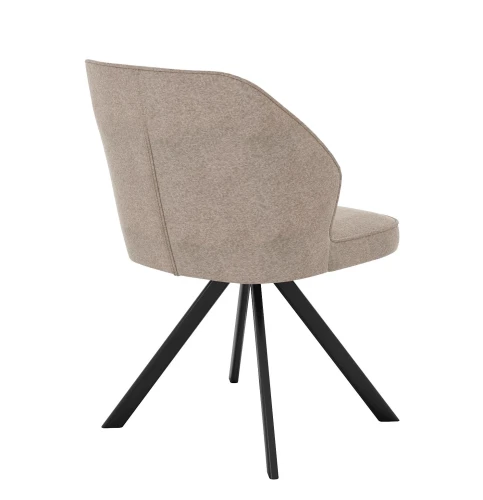 Стул DikLine 233 поворотный NS04 CREAM, ножки черные