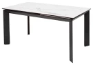 Стол CREMONA 140 HIGH GLOSS STATUARIO Белый мрамор глянцевый, керамика/ черный каркас, ®DISAUR Стол CREMONA 140 HIGH GLOSS STATUARIO Белый мрамор глянцевый, керамика/ черный каркас, ®DISAUR