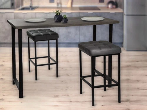 Обеденная группа (Консоль барная и 2 стула Камелот), кожзам D6