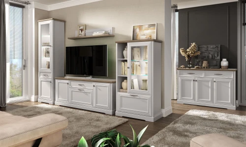 TOSCANA NEW, Тумба 3D2S. Цвет ПЕРСИДСКИЙ ЖЕМЧУГ/КАНЬОН