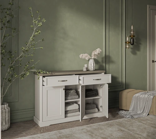 TOSCANA NEW, Тумба 3D2S. Цвет ПЕРСИДСКИЙ ЖЕМЧУГ/КАНЬОН