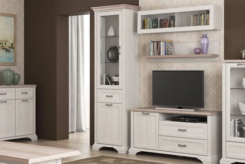 Тумба RTV 1D2SN, MONAKO, цвет Сосна винтаж/дуб анкона