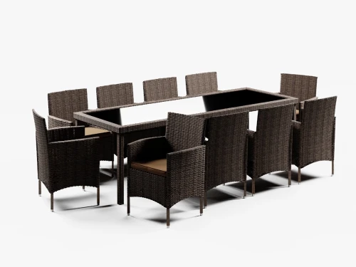 Обеденная группа из искусственного ротанга АДЛЕР «ADLER»