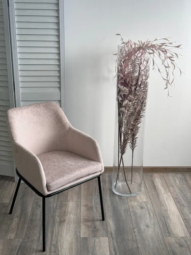 Стул АЛИСТЕР, цвет RAIN 2 какао велюр / черный каркас М-City