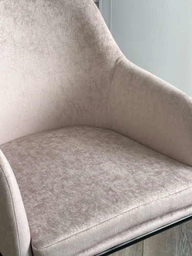 Стул АЛИСТЕР, цвет RAIN 2 какао велюр / черный каркас М-City