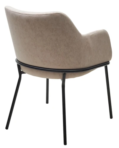 Стул АЛИСТЕР, цвет RAIN 2 какао велюр / черный каркас М-City