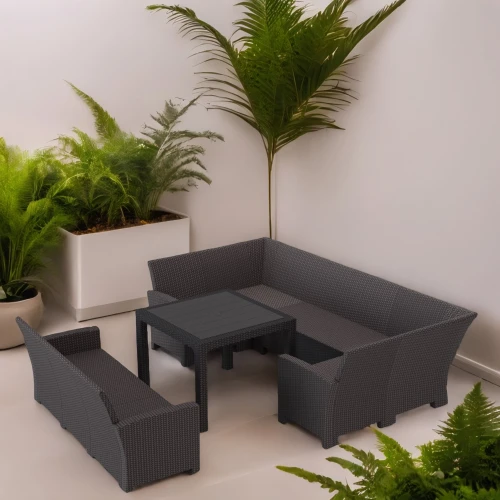 Комплект садовой мебели под ротанг Калифорния “California“с П- образный диваном 136х264х136 см 6 мест, 3х местным диваном , без подушек со столом 95х95см