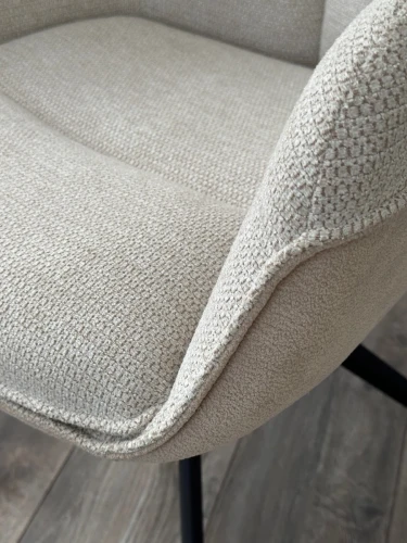 Стул PONTUS 360 град. поворот. KN01-05 Бежевый/ BZ1046-11 Бежевый/ Черный, ®DISAUR