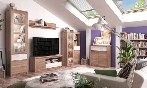 Тумба 2D1S, SOMMA, цвет дуб сонома/сосна каньон