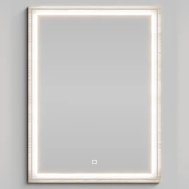 Зеркало Лайт 60, Дубослив ореховый светлый ПВХ 3445