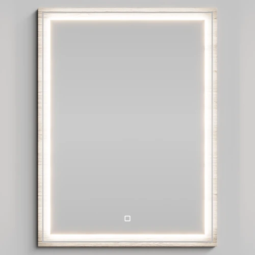 Зеркало Лайт 60, Дубослив ореховый светлый ПВХ 3445