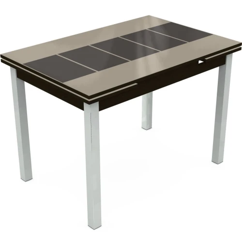 Стол «Шанхай» Каре Дабл 110x74, бежево-коричневый