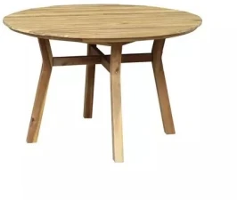 Стол садовый обеденный из акации MODENA круглый 116 см  Joygarden