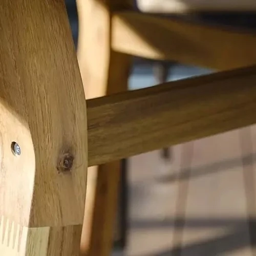 Стол садовый обеденный из акации MODENA круглый 116 см  Joygarden