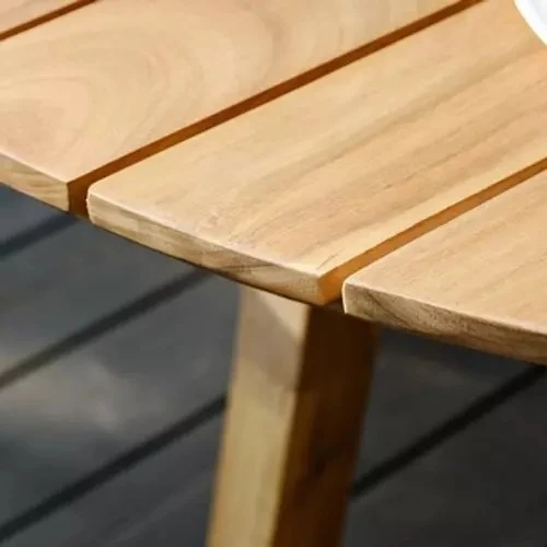 Стол садовый обеденный из акации MODENA круглый 116 см  Joygarden