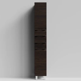 Пенал Мальта 30 напольный, Палисандр ПВХ 43101, правый, бельевая корзина