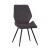 DC230 Стул мягкий, СЕРЫЙ#M420-16 велюр, каркас металл, черный КРУГЛЫЙ