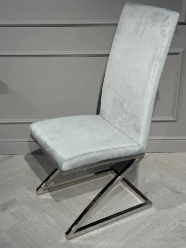 Стул обеденный Палермо MC799-GR-3, 60х46х105 см, серый/глянцевое серебро