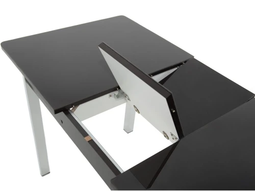 Обеденная группа (Стол Гамбург стекло и 4 стула Чинзано), коричневый